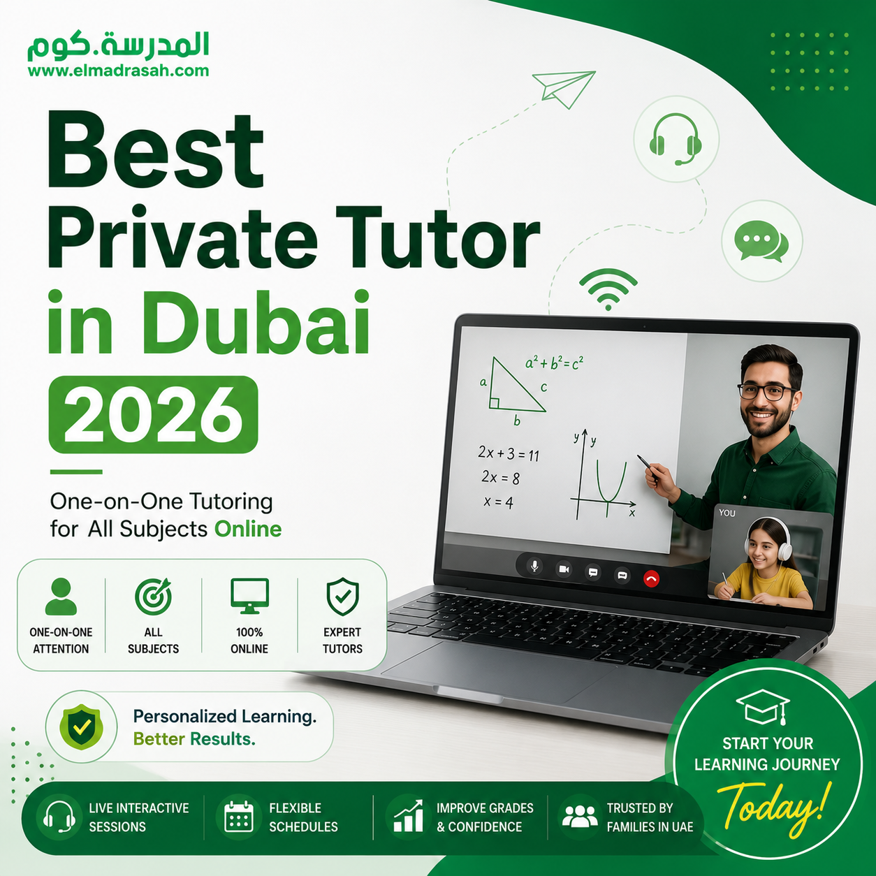 Best Private Tutor in Dubai 2026 — One-on-One Tutoring for All Subject