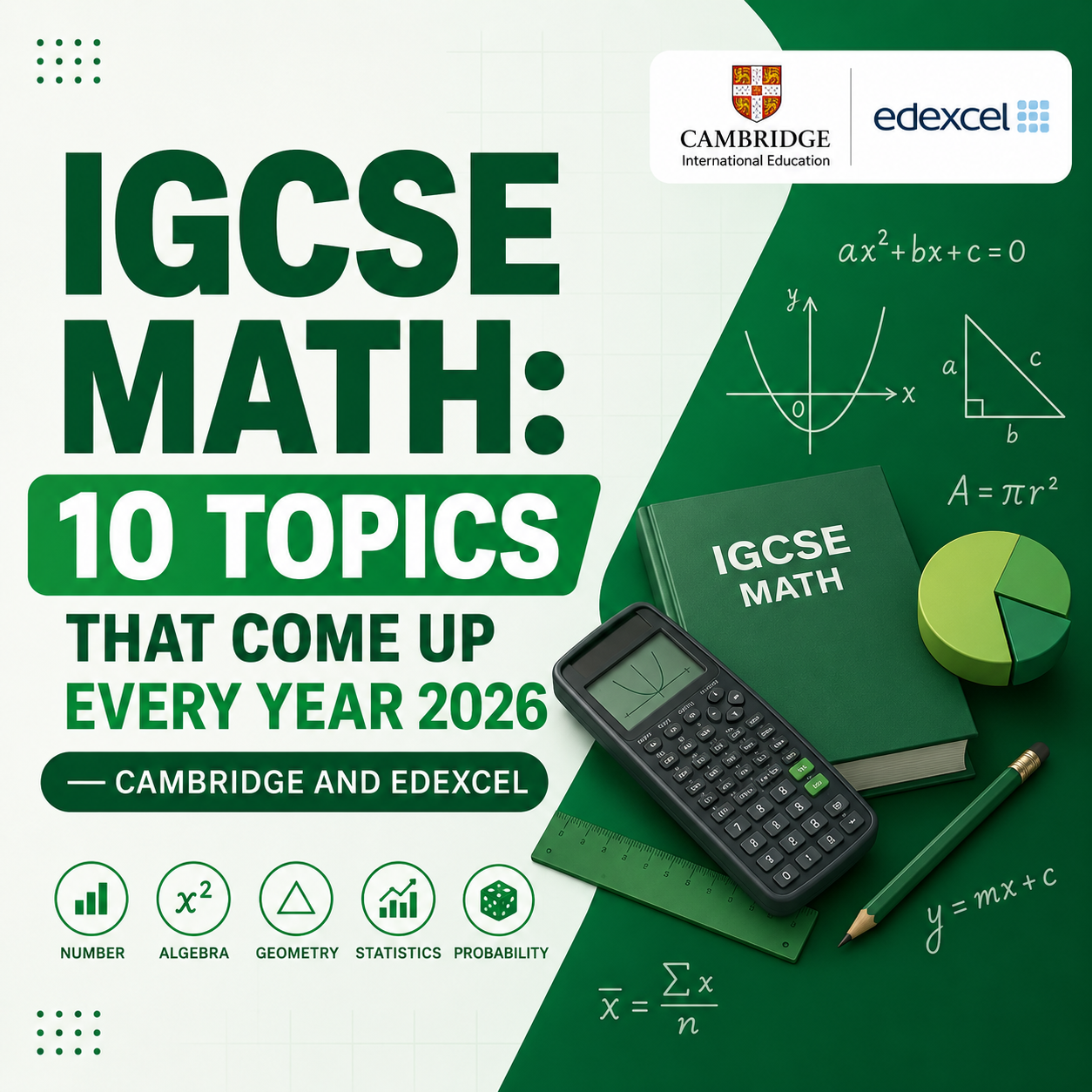 IGCSE Math: 10 Topics That Come Up Every Year 2026 — Cambridge and Ede