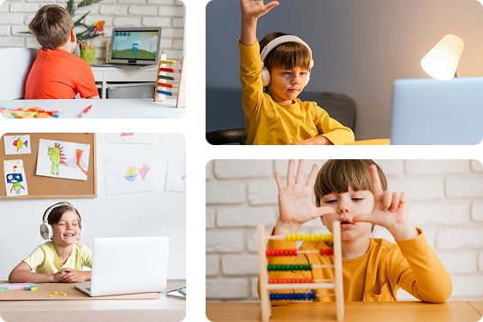 Student learning online