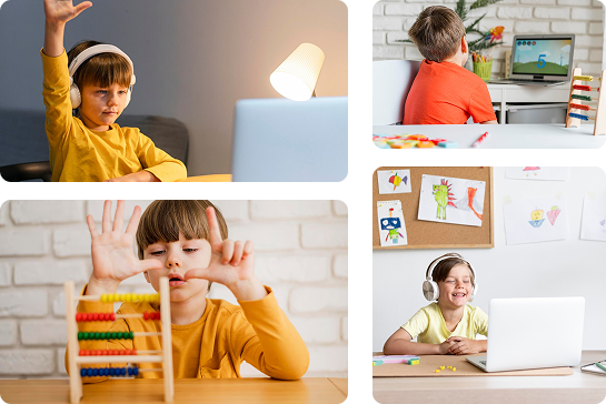 Student learning online