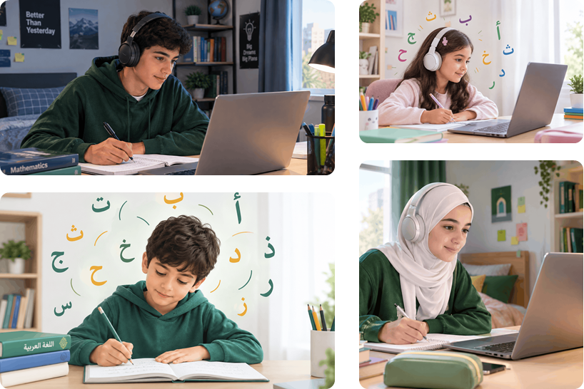 Student learning online